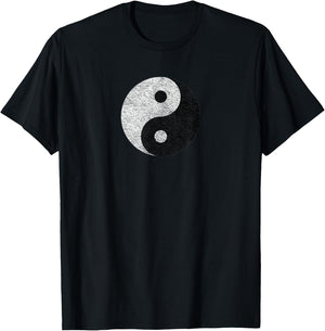 Tao Taoist | Yin Yang | Distressed Vintage | Buddha Inner T-Shirt - T-Shirt | Black