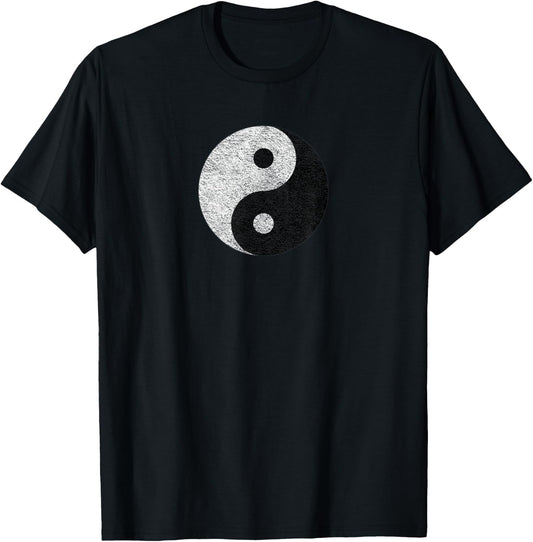 Tao Taoist | Yin Yang | Distressed Vintage | Buddha Inner T-Shirt - T-Shirt | Black
