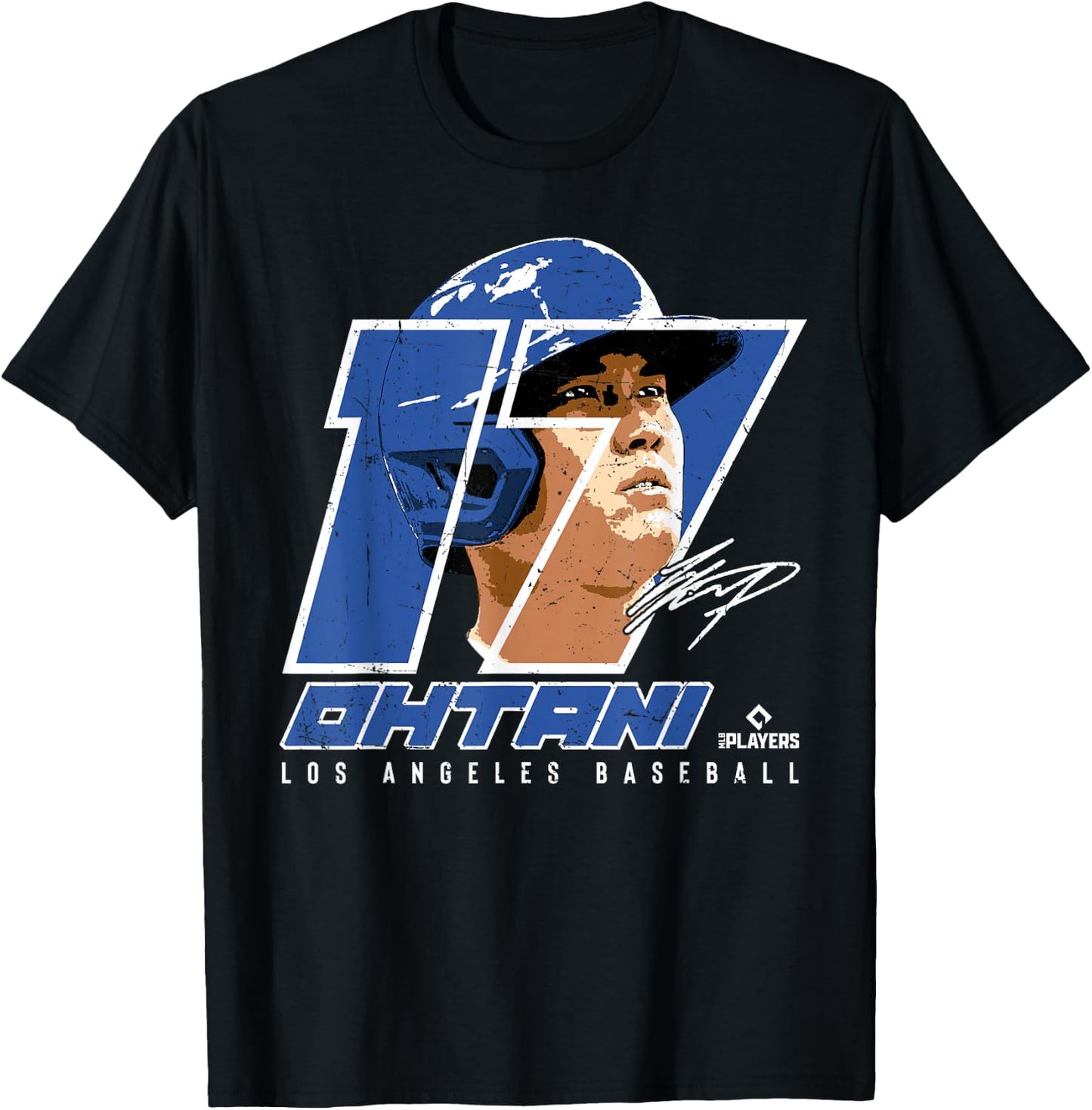 Silhouette Shohei Ohtani Los Angeles MLBPA T-Shirt - T-Shirt | Black