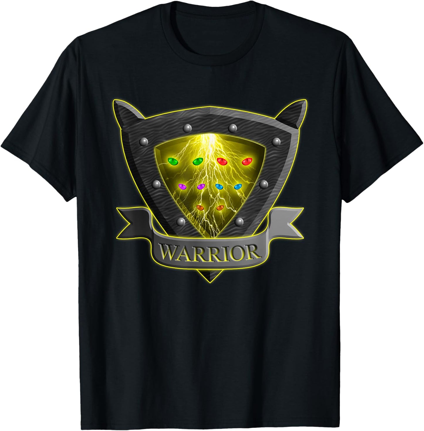 Cat Shield Eyes Thunder Funny for Kids T-Shirt - T-Shirt | Black
