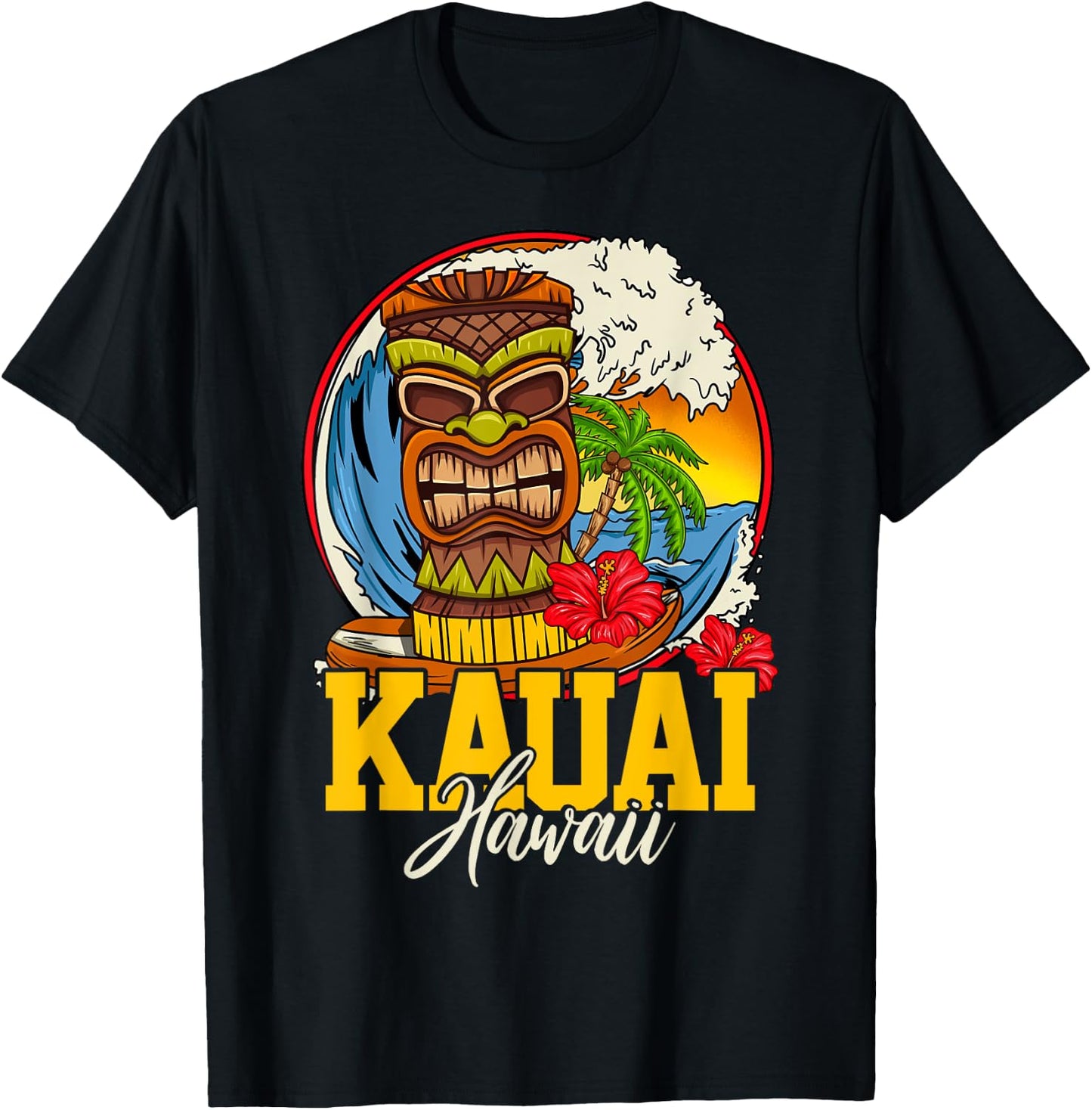 Kauai Hawaii T-Shirt - T-Shirt | Black