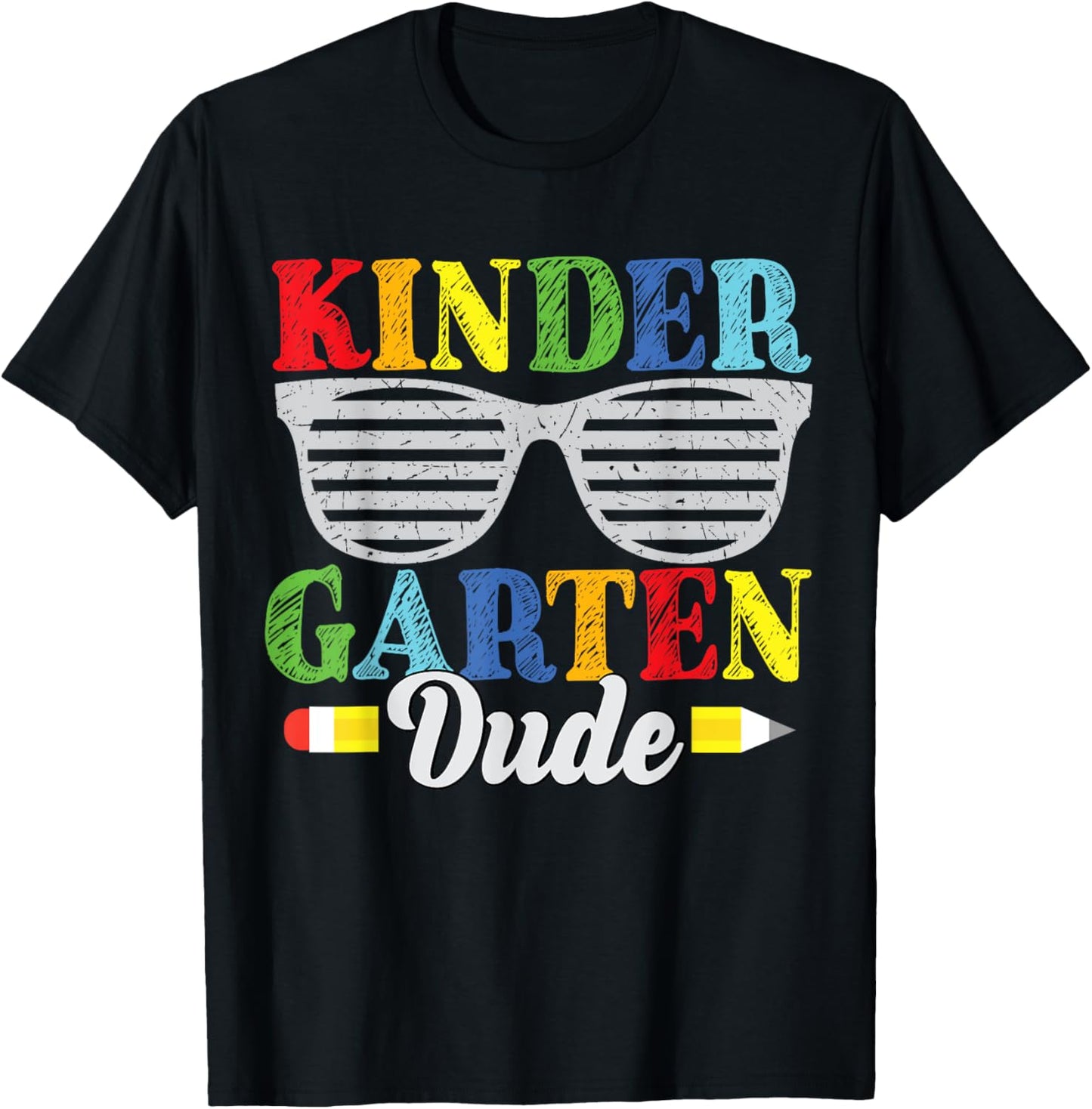 Kindergarten Dude Funny Back To School Kids Toddlers T-Shirt - T-Shirt | Black