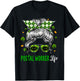 Postal Worker Job Woman Messy Bun Hair St. Patrick's Day T-Shirt - T-Shirt | Black