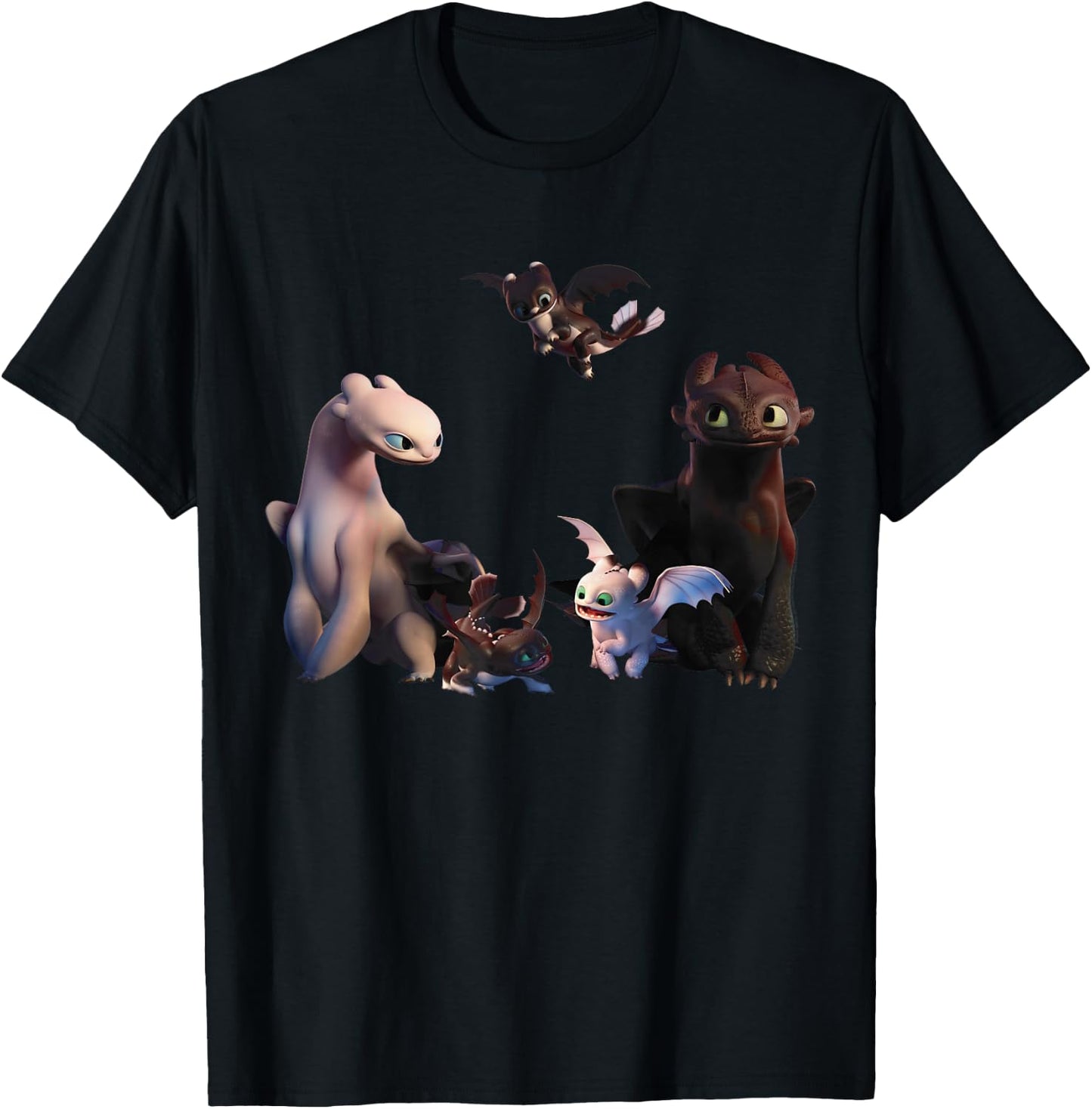 How to Train Your Dragon 3 Night Fury Family T-Shirt - T-Shirt | Black