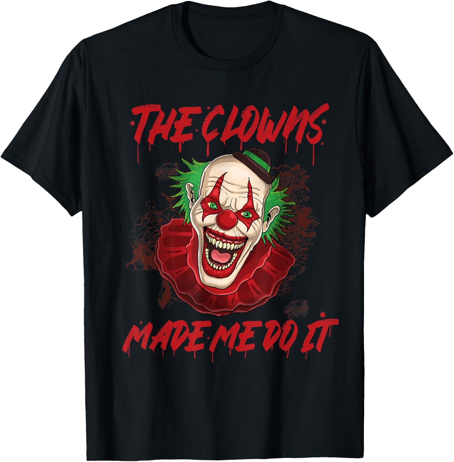 Halloween Clown Free Hugs KIller Evil Laughing Joker Scary T-Shirt - T-Shirt | Black