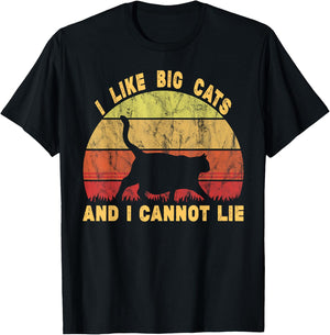 Fat Lover Chonk Meme I Like Big Fat Cats and I Cannot Lie T-Shirt - T-Shirt | Black