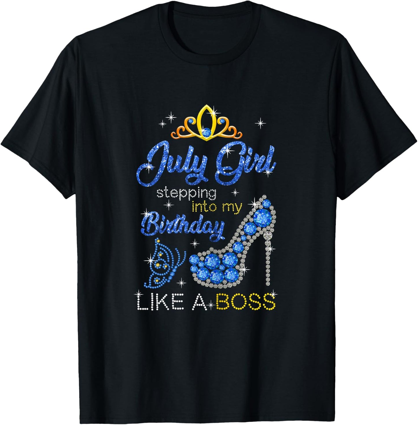 July Girl Stepping Into My Birthday Gift Cancer T-Shirt - T-Shirt | Black