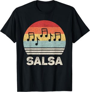 Retro Salsa Dancing Shirt Salsa Dancer Gift Latin Dancing T-Shirt - T-Shirt | Black