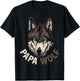 Papa Wolf T-Shirt - T-Shirt | Black