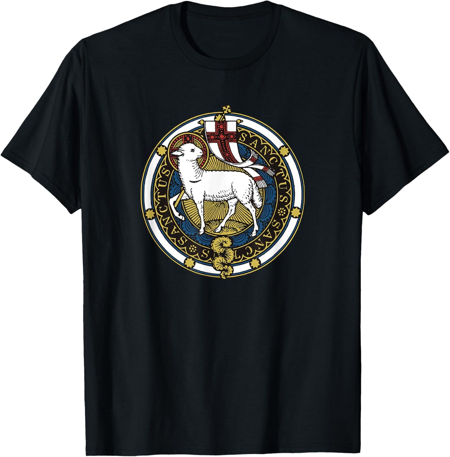Agnus Dei Lamb of God Catholic T-Shirt - T-Shirt | Black