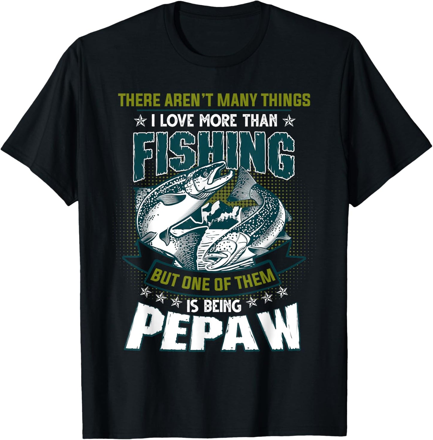 Fathers Day Fishing Pepaw Shirt Reel Cool Pepaw T-Shirt - T-Shirt | Black