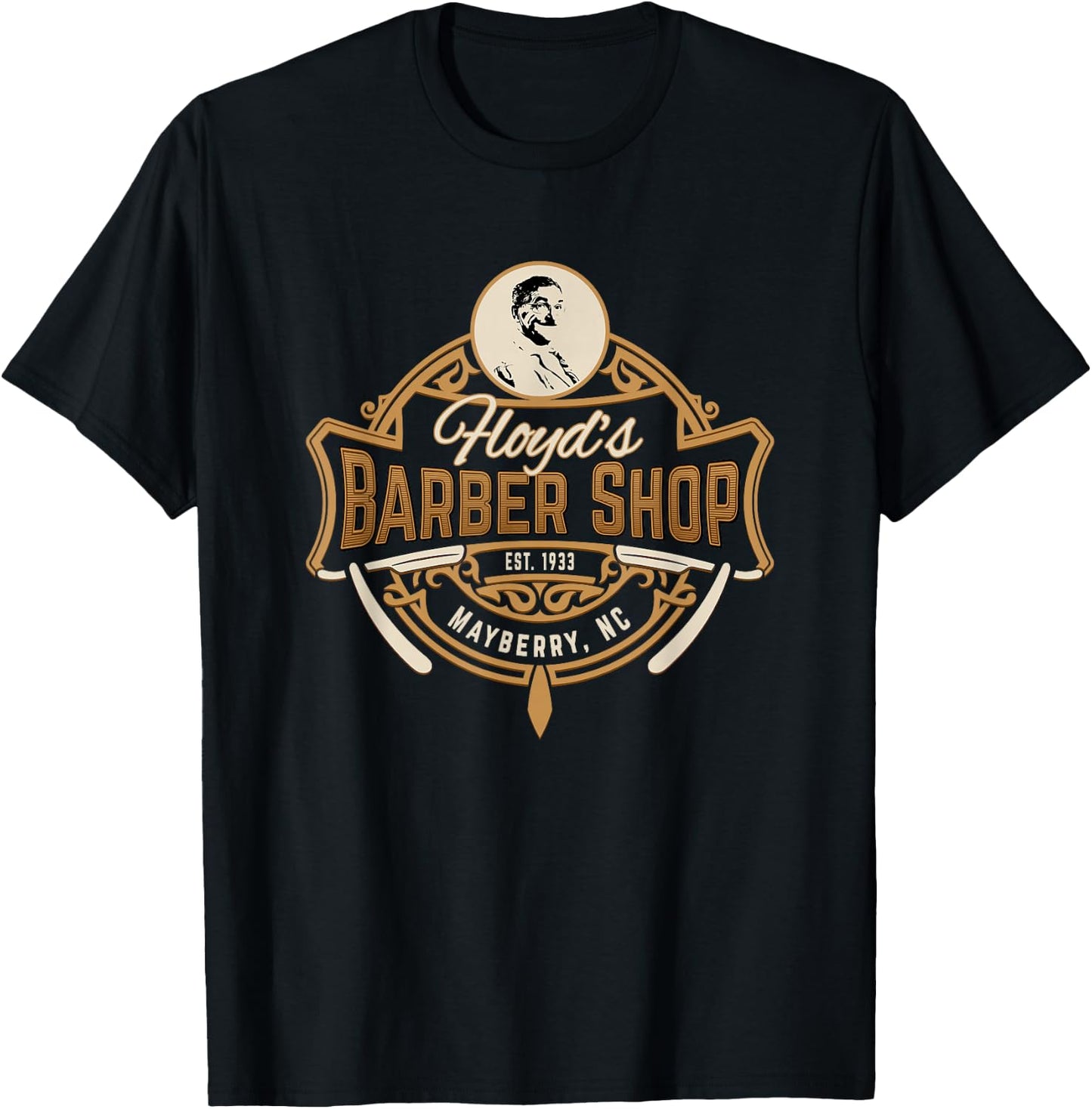 Andy Griffith Show | Floyd's Barber Shop Classic TV T-Shirt - T-Shirt | Black