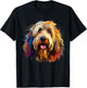 Briard Portrait, Portrait Colour Artwork T-Shirt - T-Shirt | Black