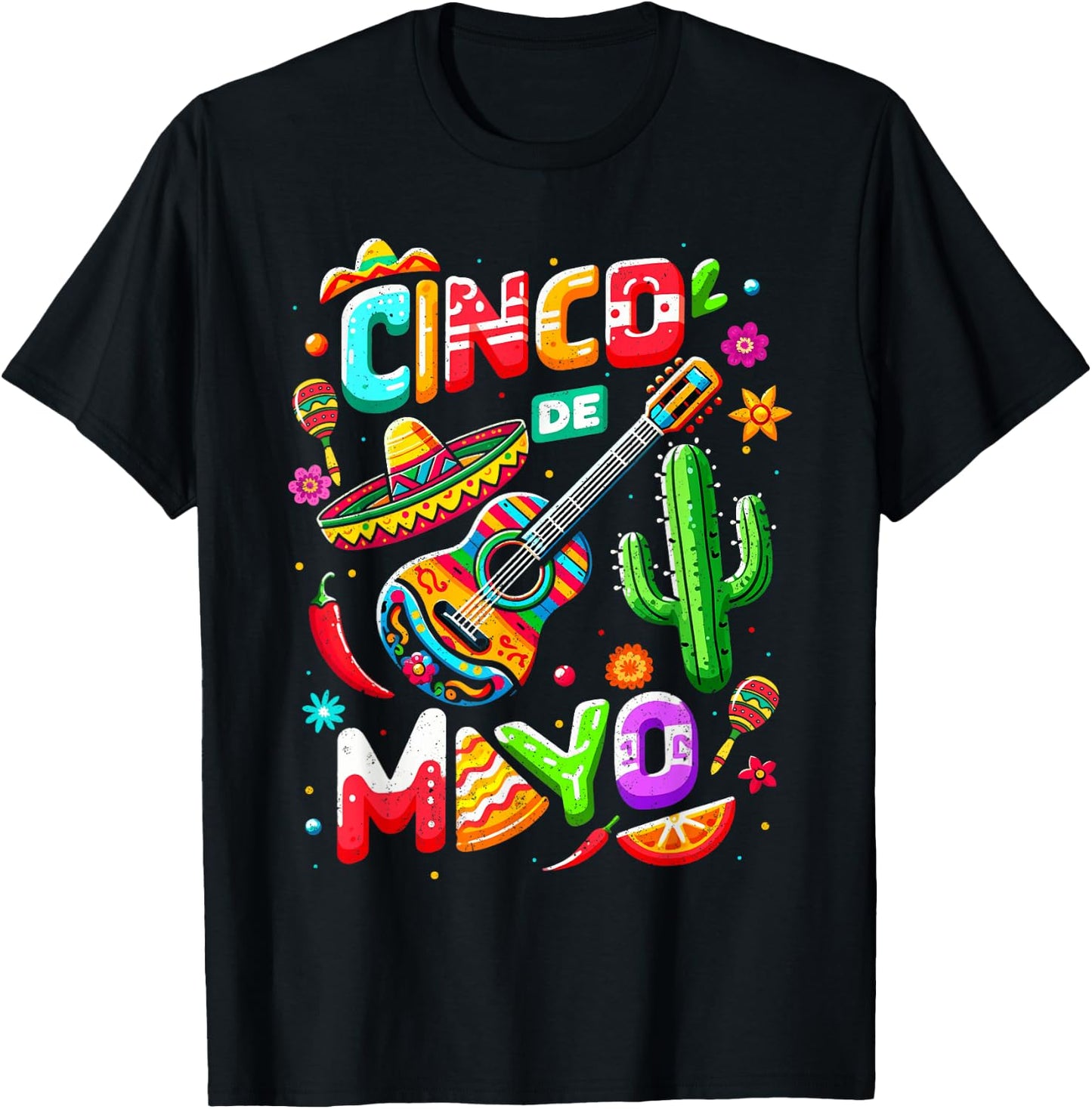 Cinco De Mayo Mexican Fiesta 5 De Mayo Party Family Fiesta T-Shirt - T-Shirt | Black