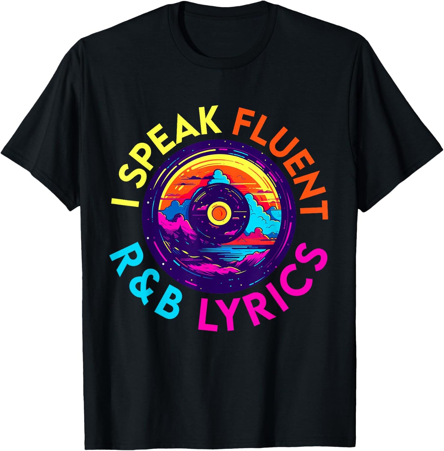 90's R&B Music Women Girl RnB Lover Rhythm and Blues T-Shirt - T-Shirt | Black