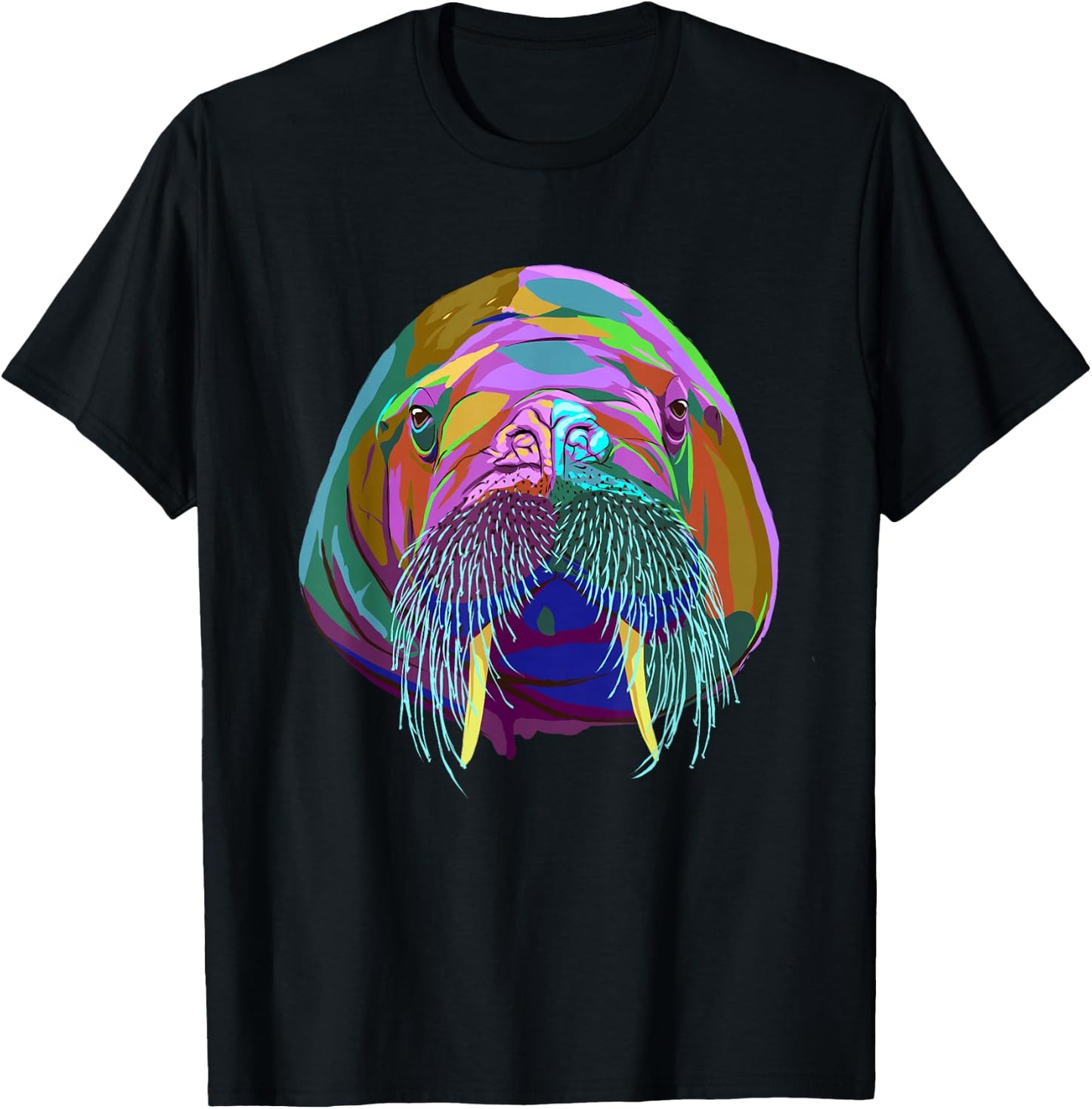 Splash Walrus T-Shirt - T-Shirt | Black