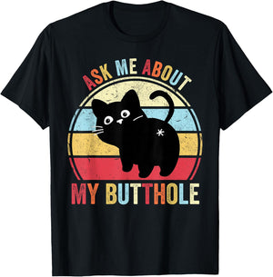 Meowlicious Black Cat - , Adult, Cat Lovers, Small, , Short Sleeve T-Shirt - T-Shirt | Black