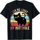Meowlicious Black Cat - , Adult, Cat Lovers, Small, , Short Sleeve T-Shirt - T-Shirt | Black
