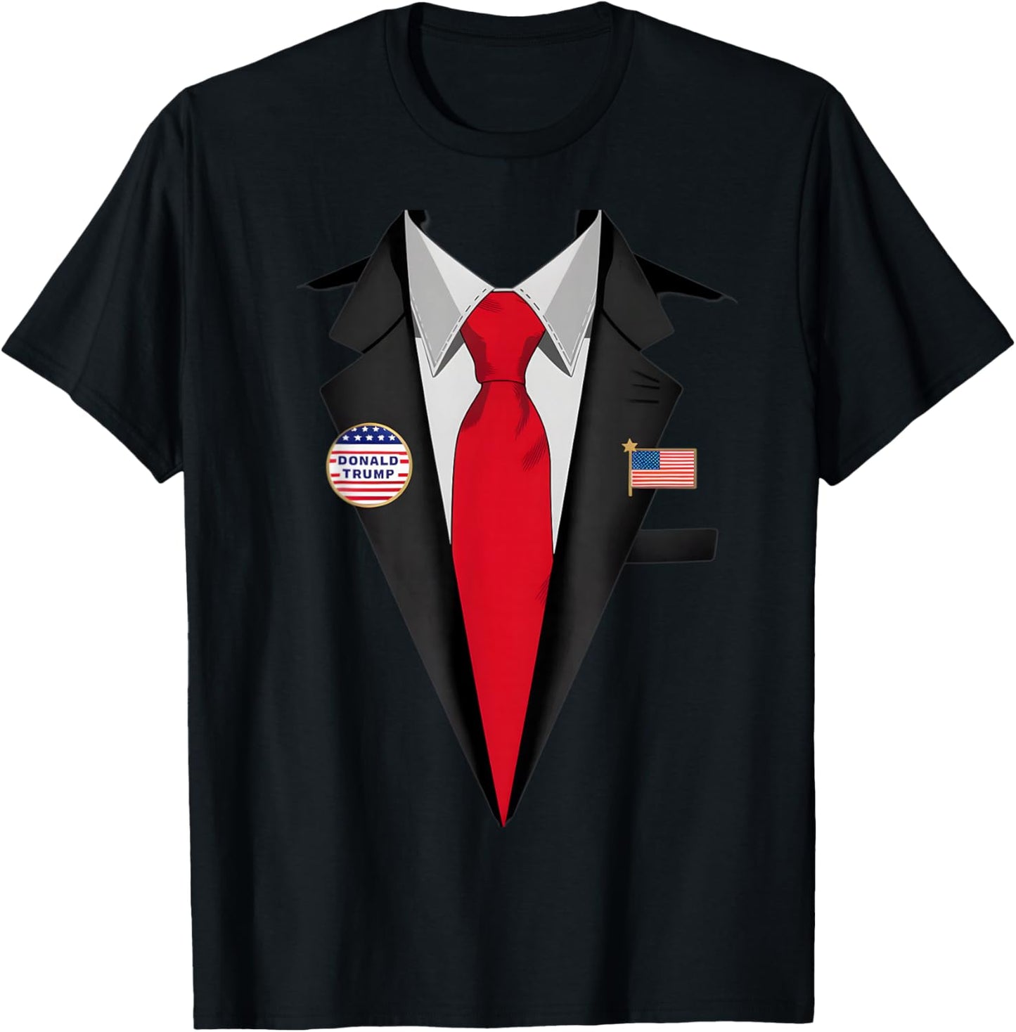 Donald Trump Suit and Tie Halloween Costume T-Shirt - T-Shirt | Black