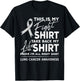 This is My Fight Shirt Lung Cancer Awareness Support Ribbon T-Shirt - T-Shirt | Black