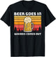 Beer Goes In Wisdom Comes Out T-Shirt - T-Shirt | Black