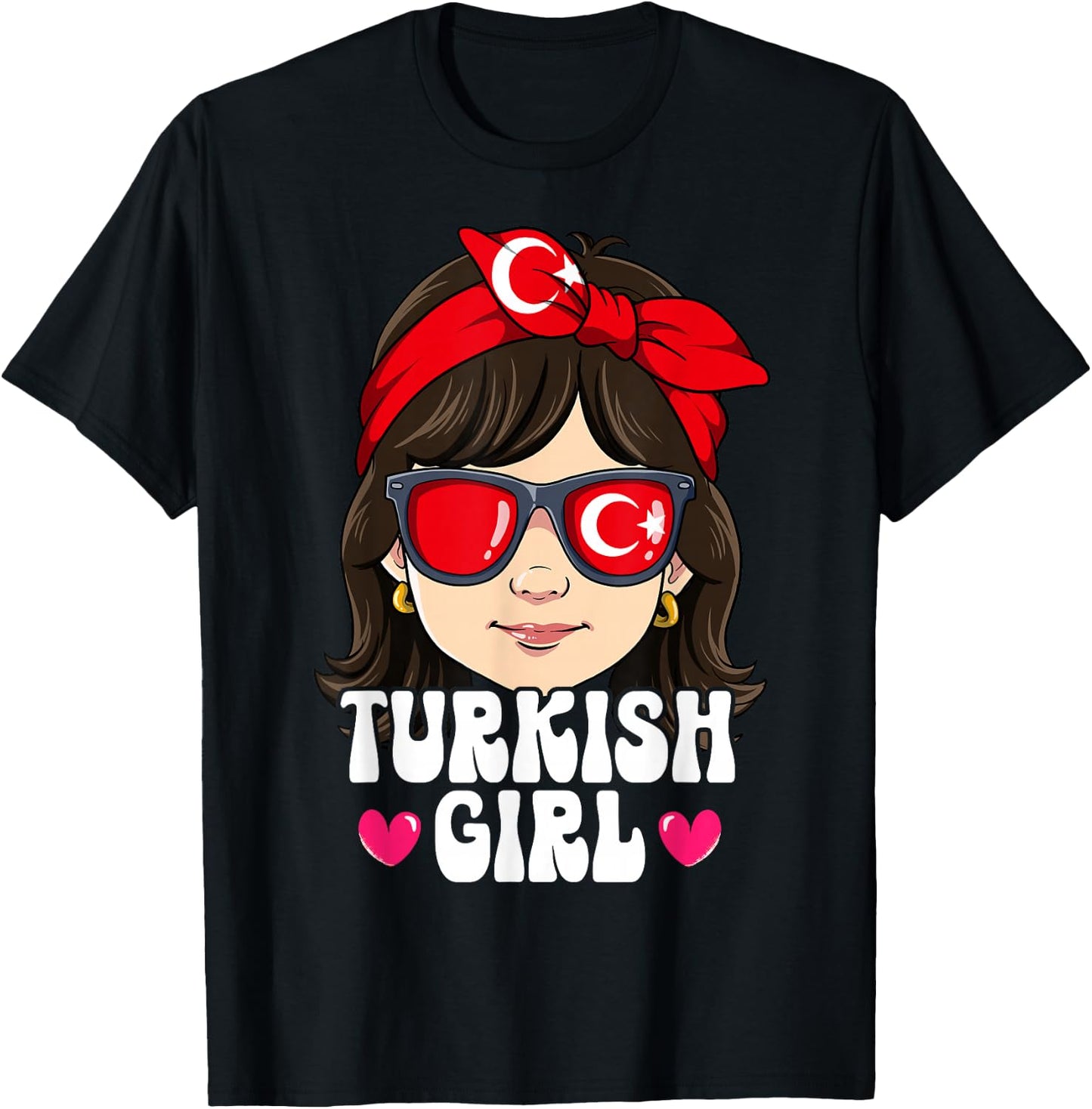 Turkish Girl Turkey T-Shirt - T-Shirt | Black