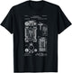 Vintage Patent Print 1889 First Computer Statistics Machine T-Shirt - T-Shirt | Black