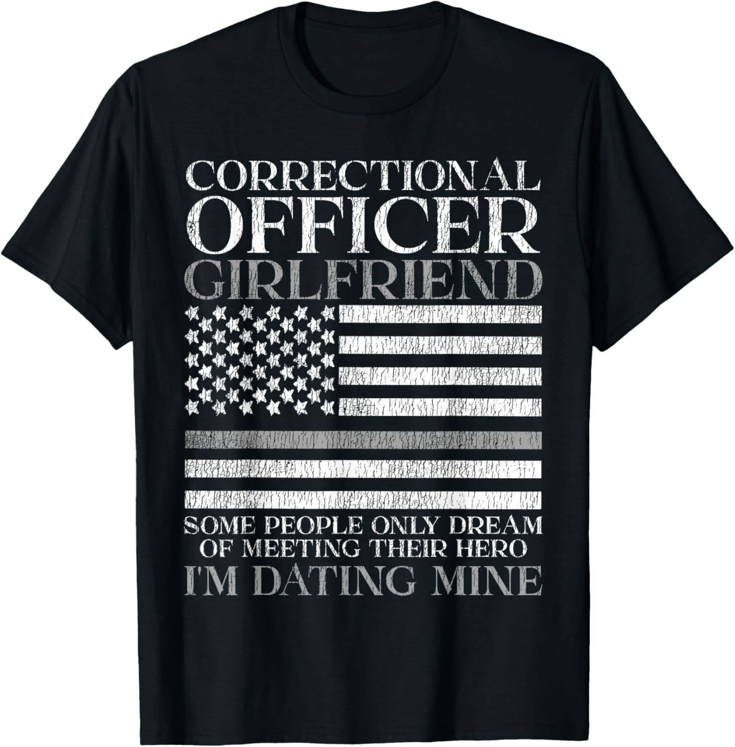Correctional Officer Girlfriend Correctional Officer T-Shirt - T-Shirt | Black