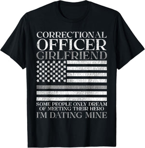 Correctional Officer Girlfriend Correctional Officer T-Shirt - T-Shirt | Black