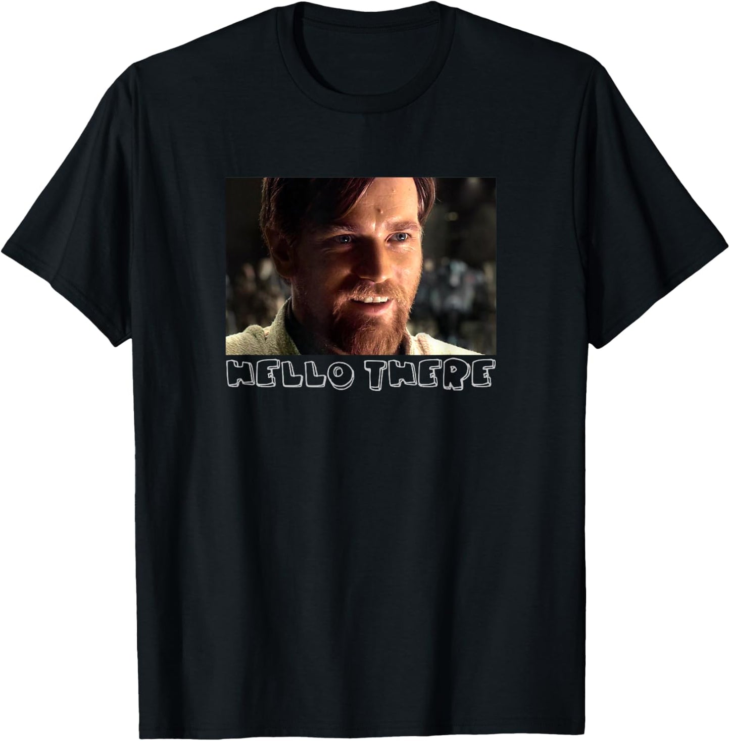 Star Wars Obi-Wan Kenobi Movie Picture Hello There T-Shirt - T-Shirt | Black