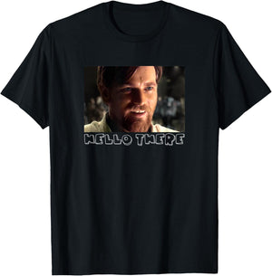 Star Wars Obi-Wan Kenobi Movie Picture Hello There T-Shirt - T-Shirt | Black