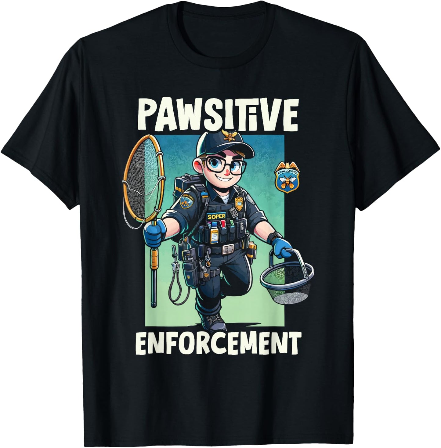 Animal Control Officer Job Occupation Animal Welfare T-Shirt - T-Shirt | Black
