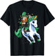 Lepricorn Leprechaun Unicorn Boy Girl St Patrick's Day T-Shirt - T-Shirt | Black