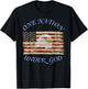 One Nation Under God Flag Christian T-Shirt - T-Shirt | Black