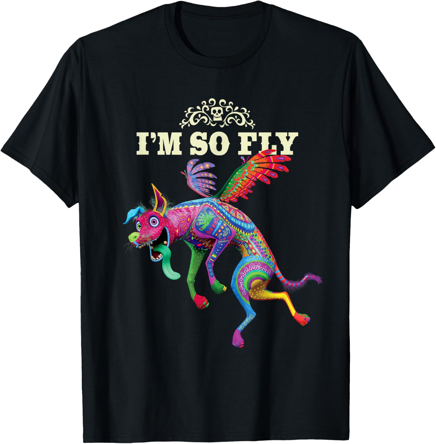 Disney Pixar Coco Dante I'm So Fly T-Shirt - T-Shirt | Black