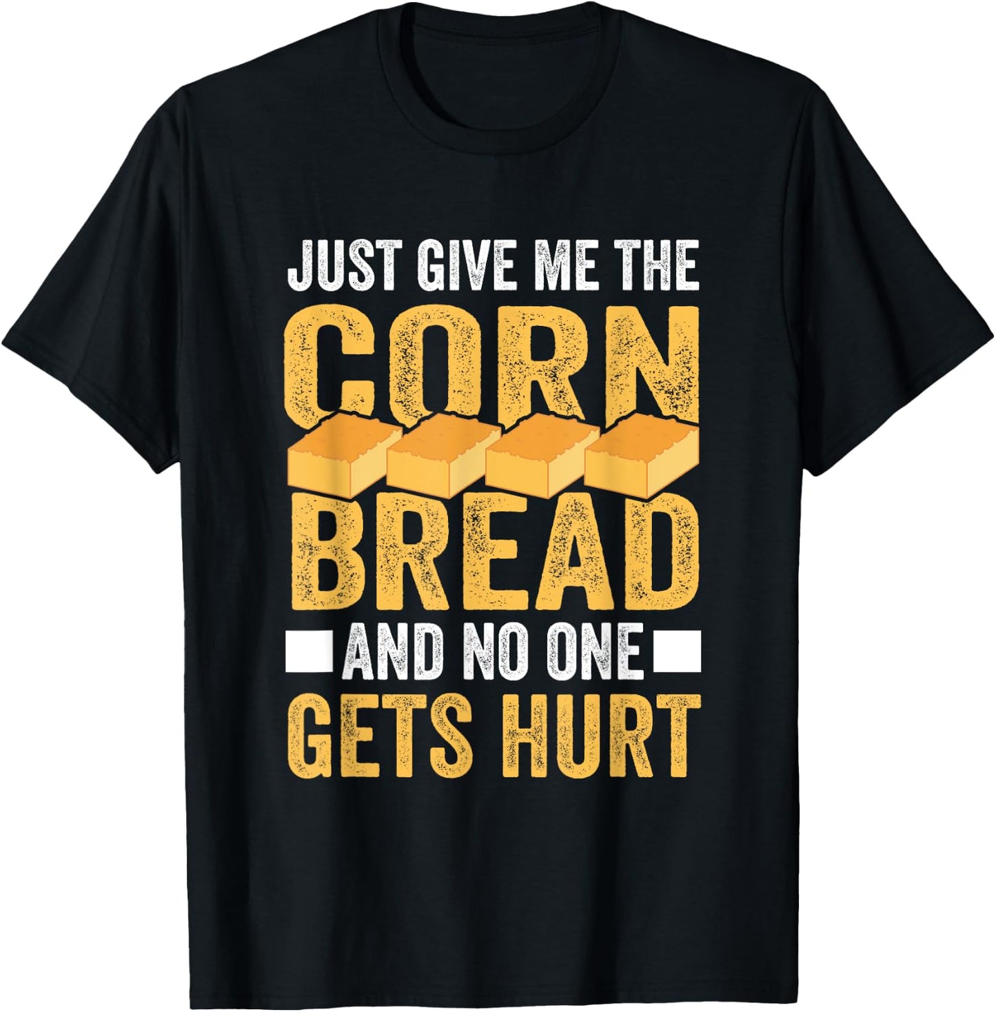 Funny Cornbread Food Baking Thanksgiving Baker Cornbread T-Shirt - T-Shirt | Black