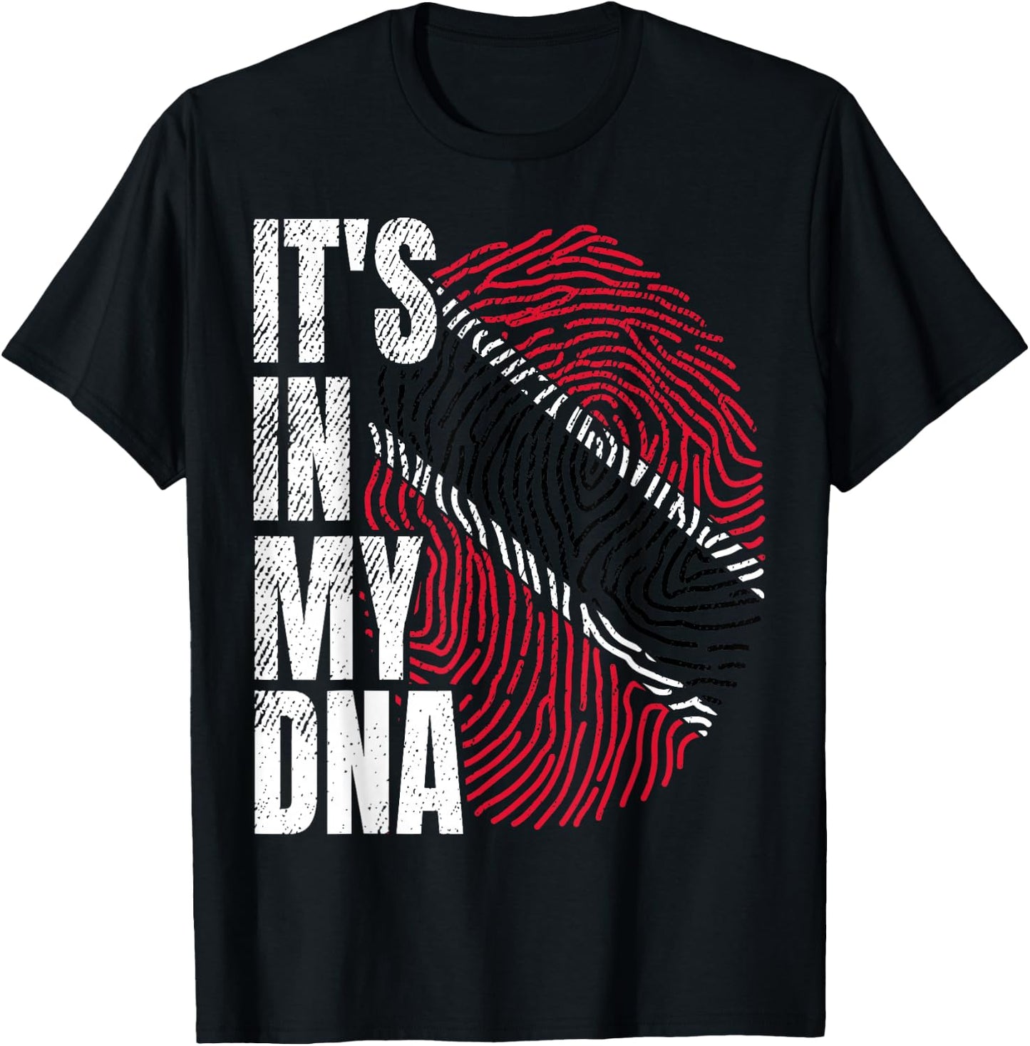 It's in My DNA Trinidad and Tobago Flag Proud Boy Girl Gift T-Shirt - T-Shirt | Black
