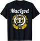 MacLeod Clan Scottish Name Coat Of Arms Tartan T-Shirt - T-Shirt | Black