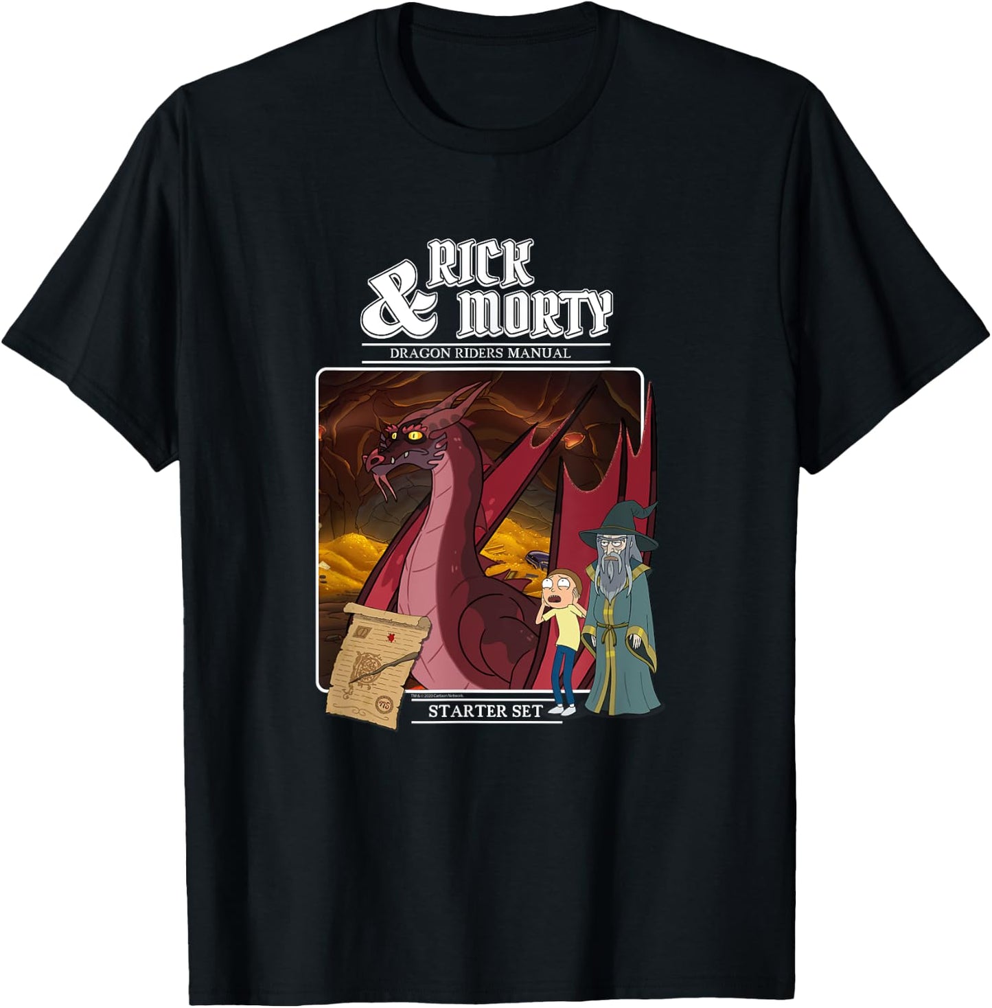 Rick and Morty Role Playing Game T-Shirt - T-Shirt | Black