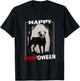 Happy Rott'oween - Rottweiler Scary Mask Halloween T-Shirt - T-Shirt | Black