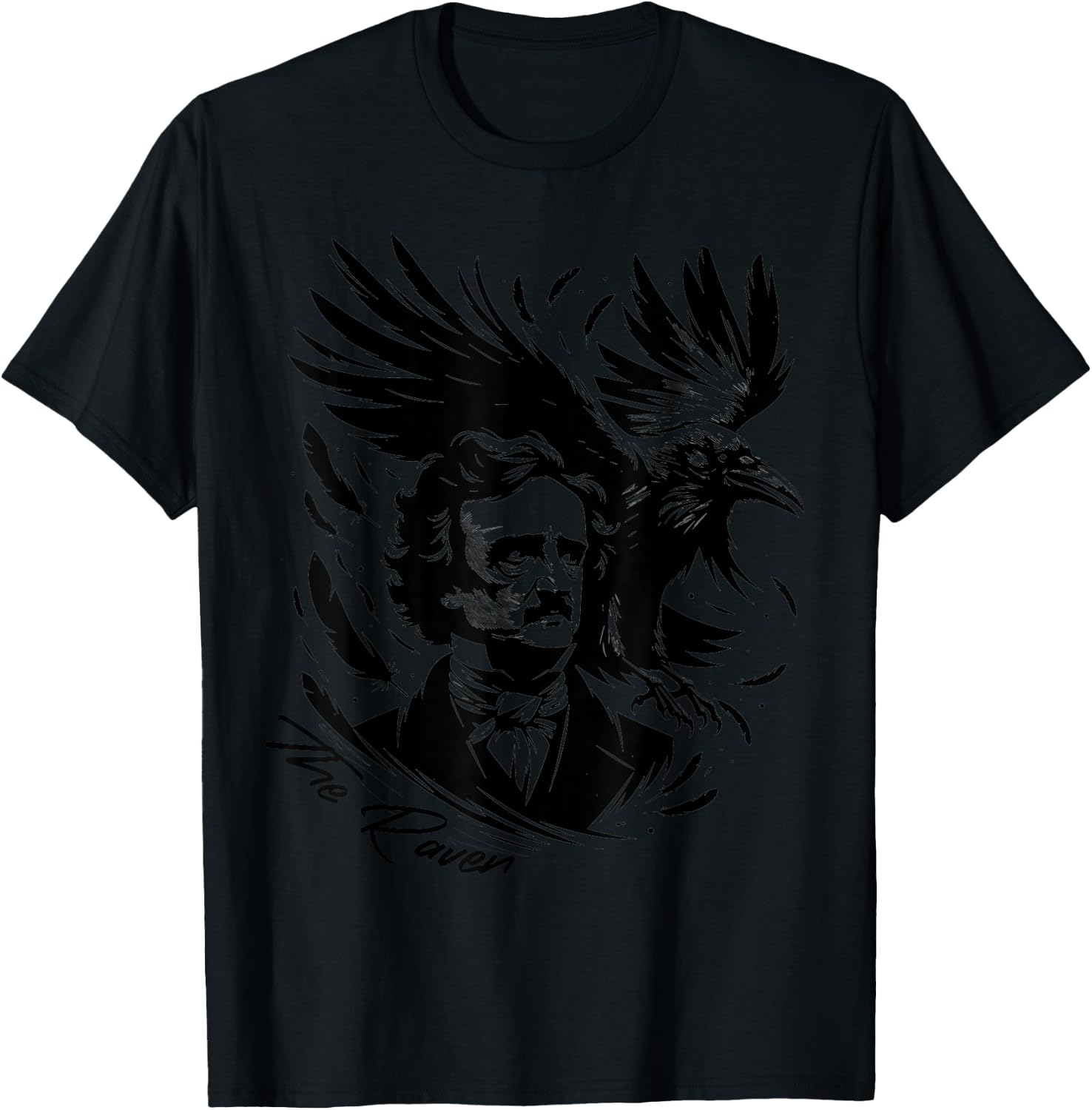 Gothic Edgar Allan Poe Dark Academia Literature Poet T-Shirt - T-Shirt | Black