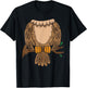 Funny Headless Owl Halloween Night Bird Costume Easy Outfit T-Shirt - T-Shirt | Black