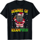 Beware of Krampuss | Cat Krampus Christmas Krampus Pun Men Women T-Shirt - T-Shirt | Black