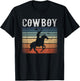 Retro Cowboy T-Shirt - T-Shirt | Black