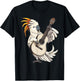 Umbrella Cockatoo Playing The Guitar T-Shirt - T-Shirt | Black
