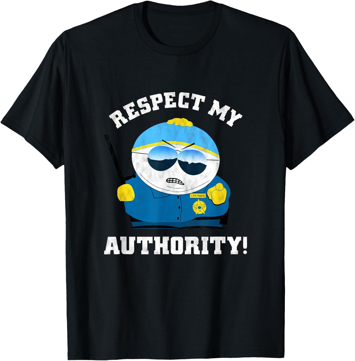 South Park Officer Cartman T-Shirt - T-Shirt | Black