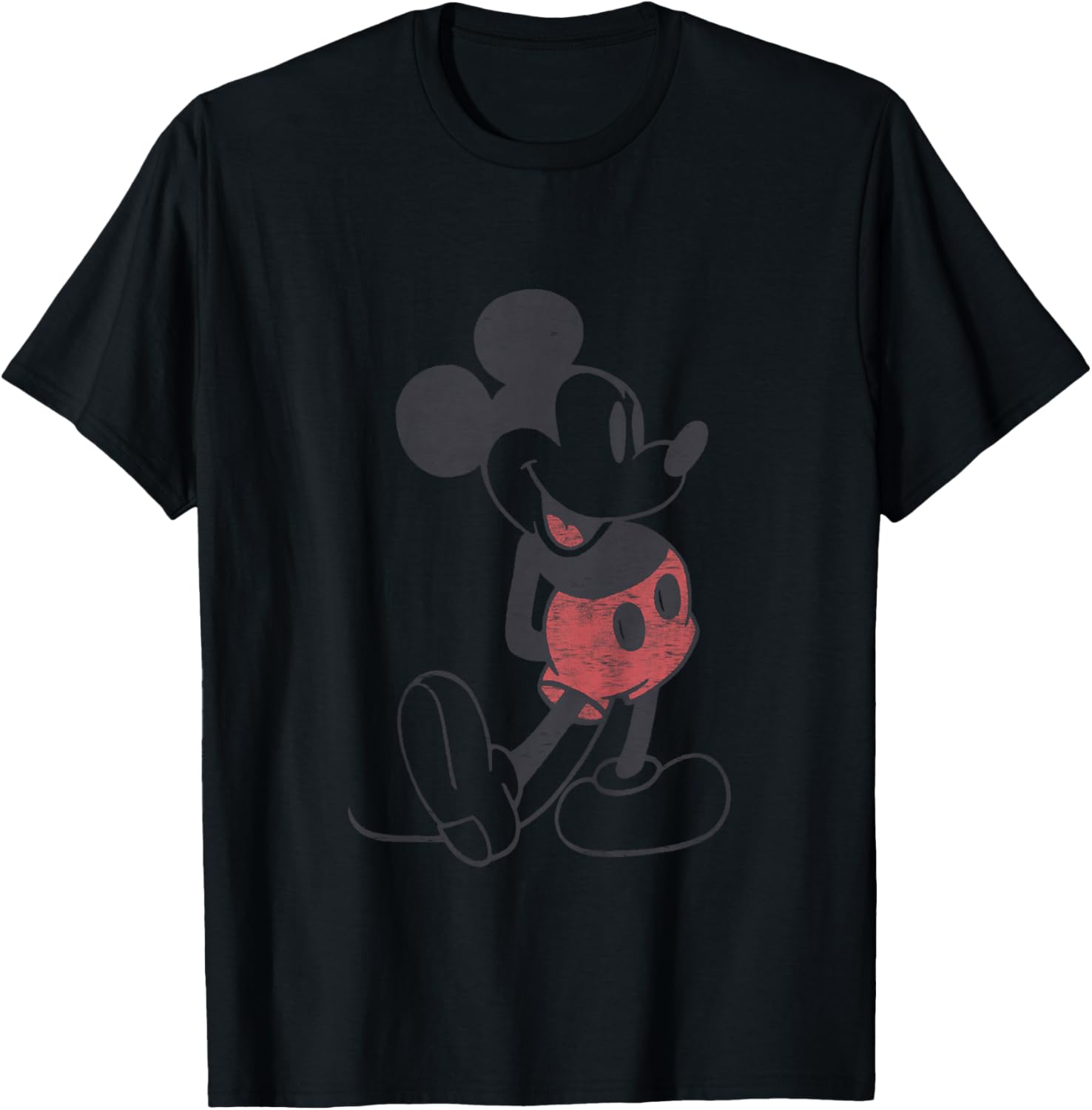 Kids Disney Mickey and Friends Classic Mickey Vintage Toddler T-Shirt - T-Shirt | Black