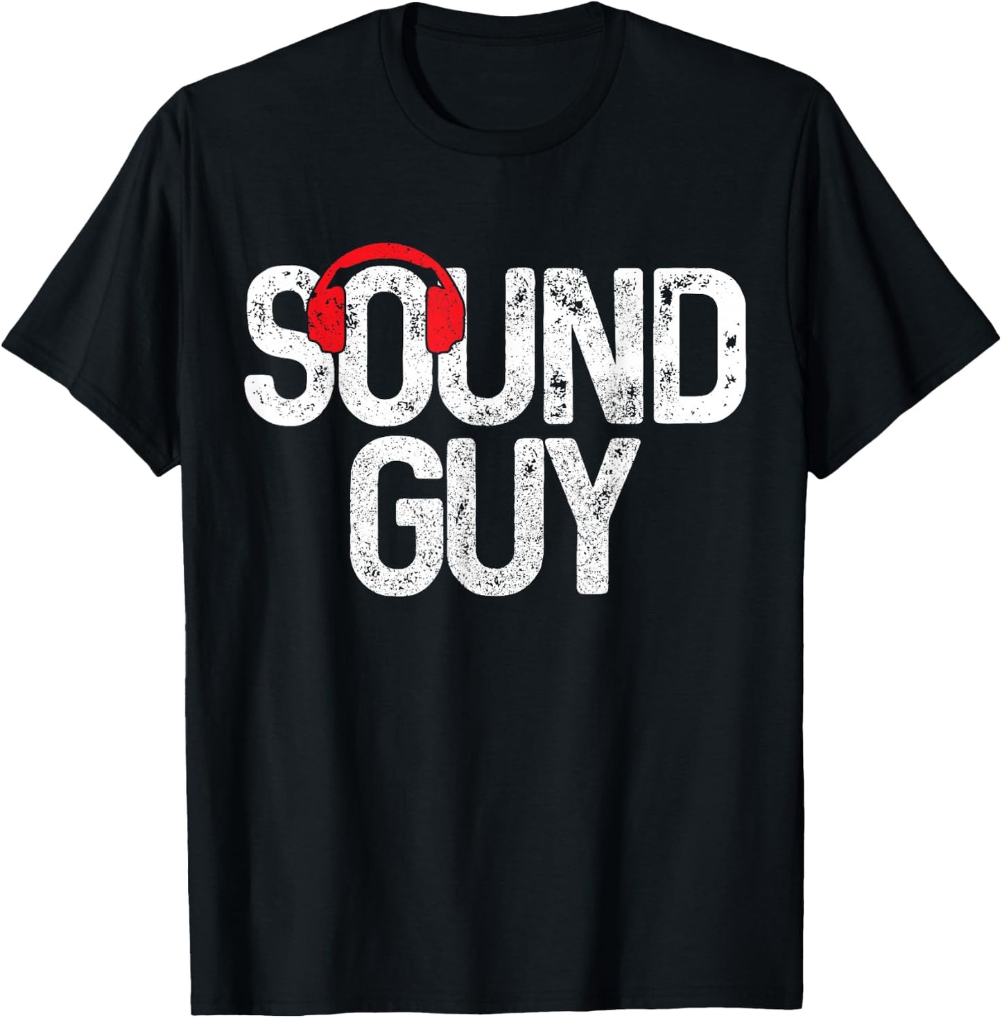Sound Guy Audio Engineer Sound Technician Headphones T-Shirt - T-Shirt | Black