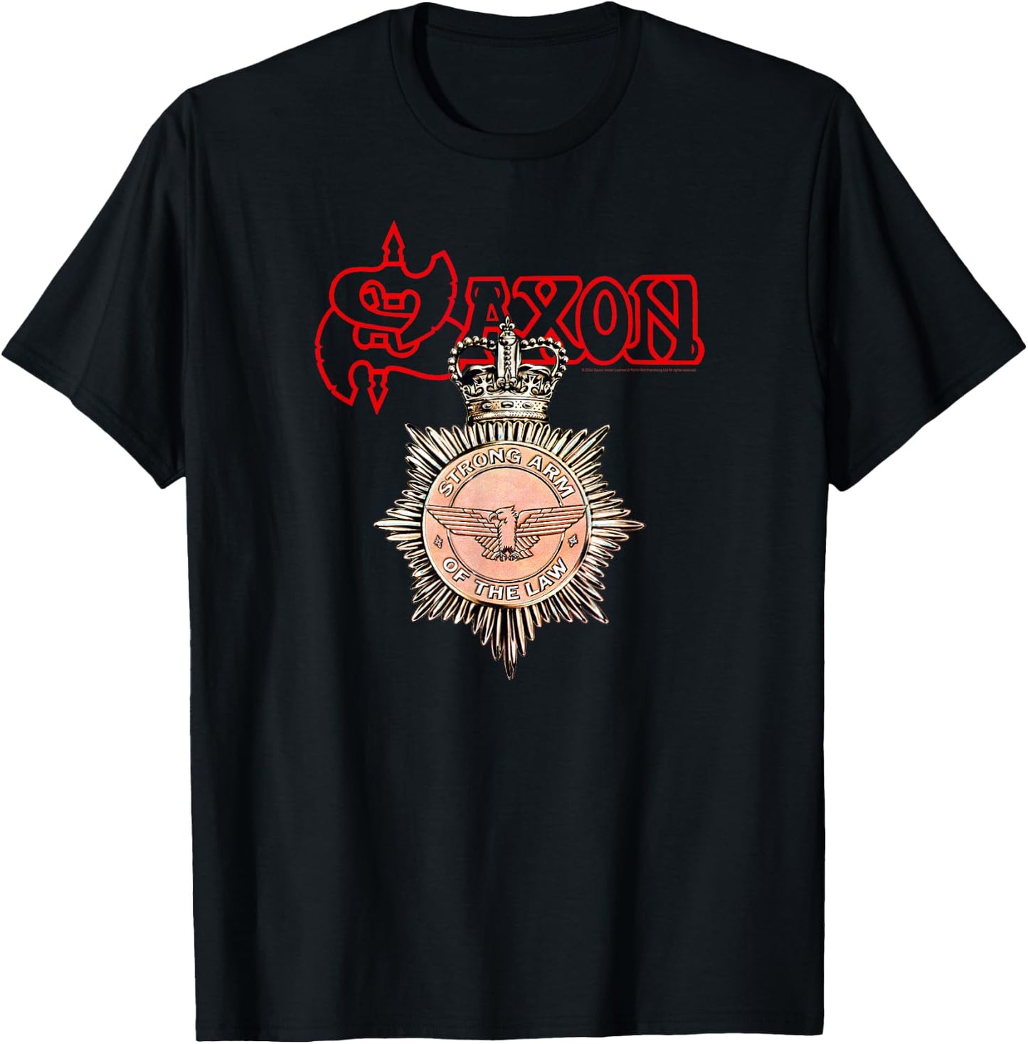 Saxon Strong Arm of the Law T-Shirt - T-Shirt | Black