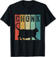 Chonk Retro Style 80s Funny Fat Cat Meme Chonk Men Women Girls Kids T-Shirt - T-Shirt | Black
